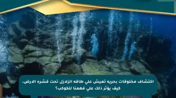 اكتشاف مخلوقات بحرية تعيش على طاقة الزلازل تحت قشرة الأرض، كيف يؤثر ذلك على فهمنا للكوكب؟